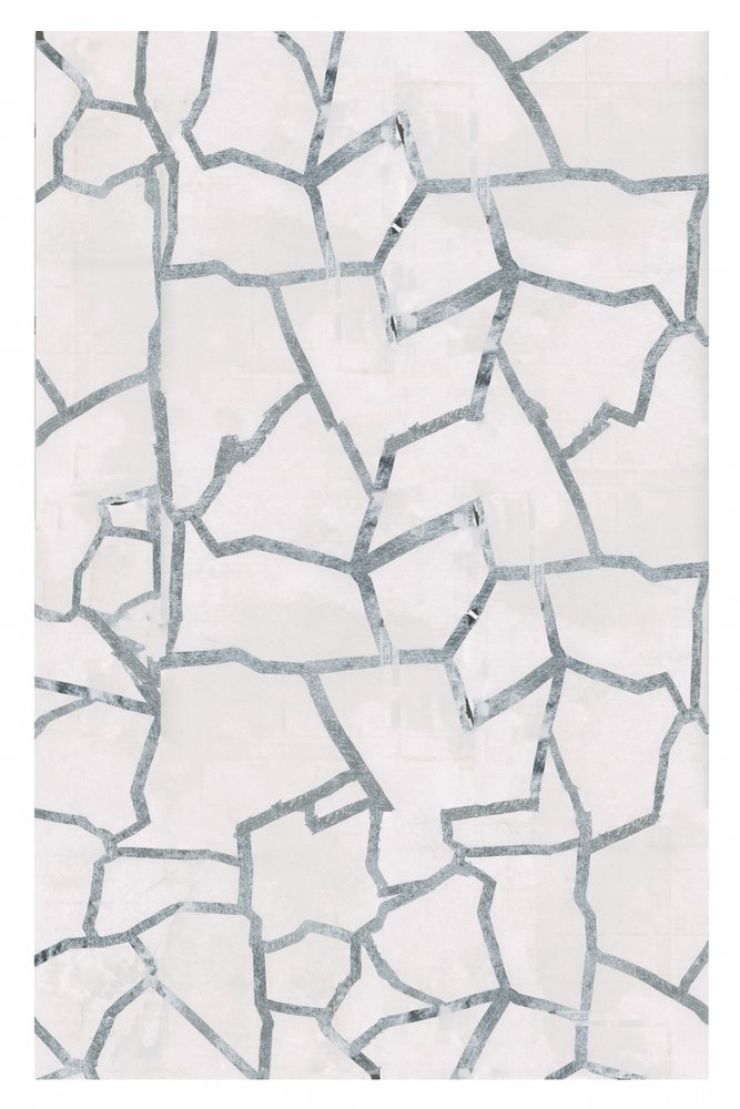 Zilveren geometrische fragmenten door cartissi