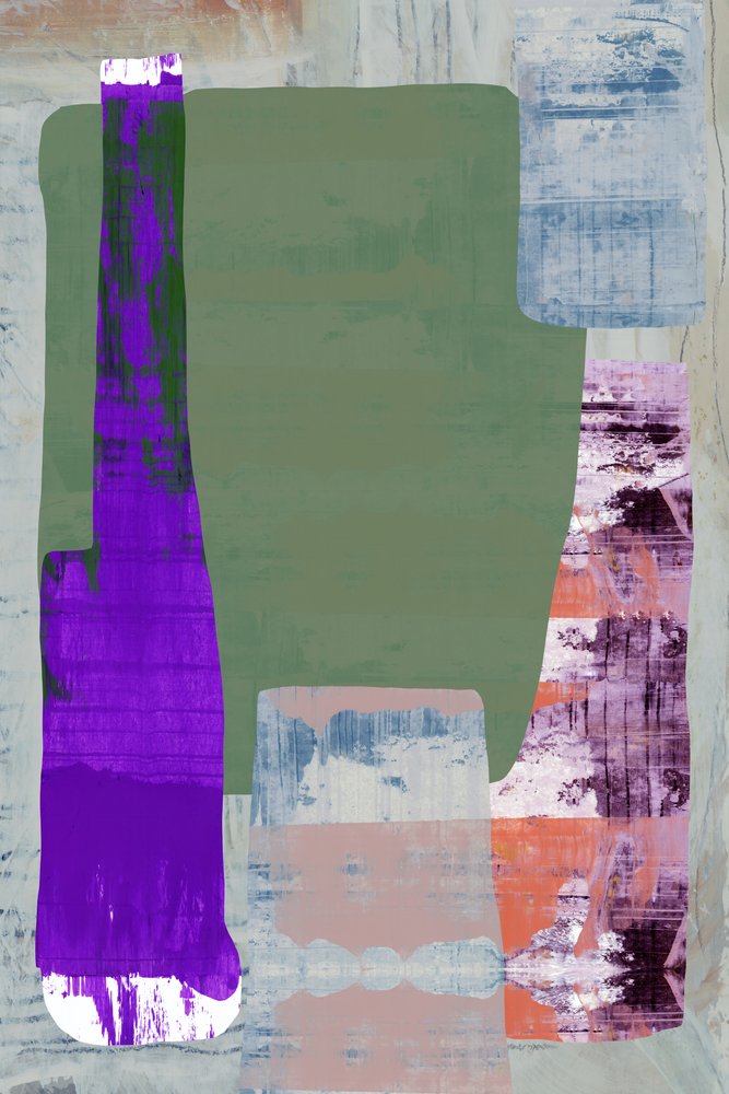 Abstracte vormen met textuur door cartissi