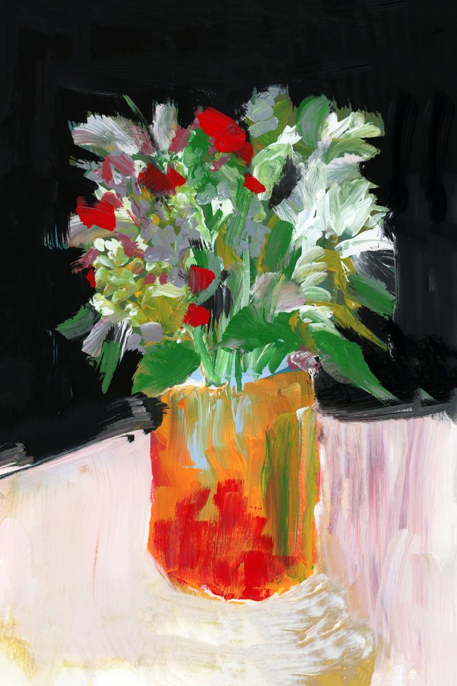 Levendige abstracte bloemen door cartissi