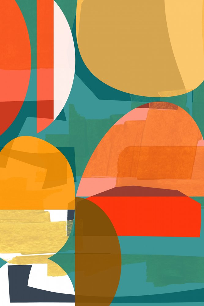 Levendige abstracte vormen door cartissi