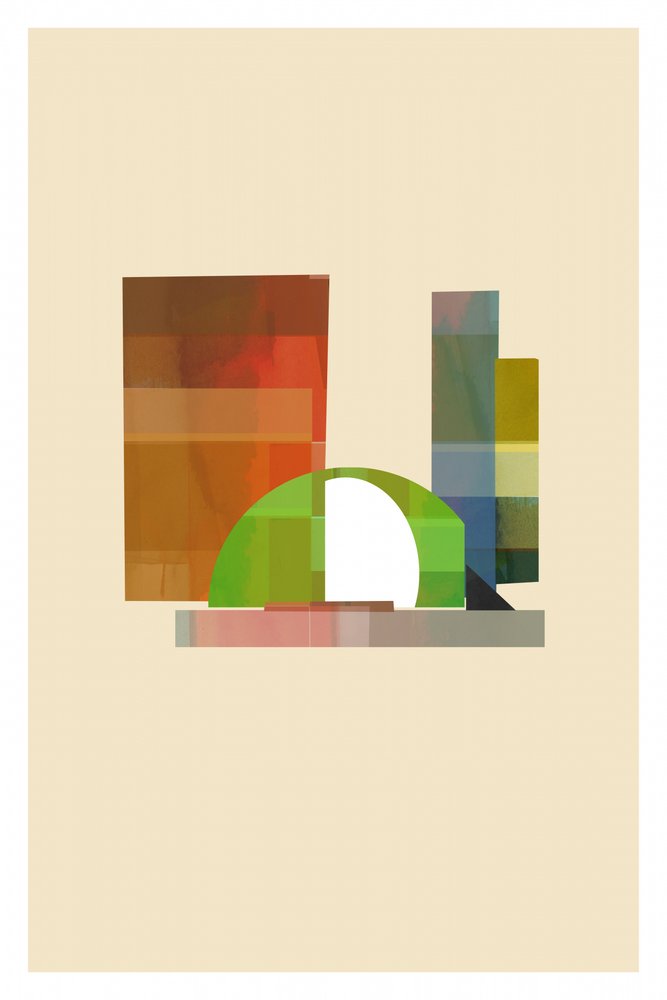 Levendige abstracte vormen door cartissi