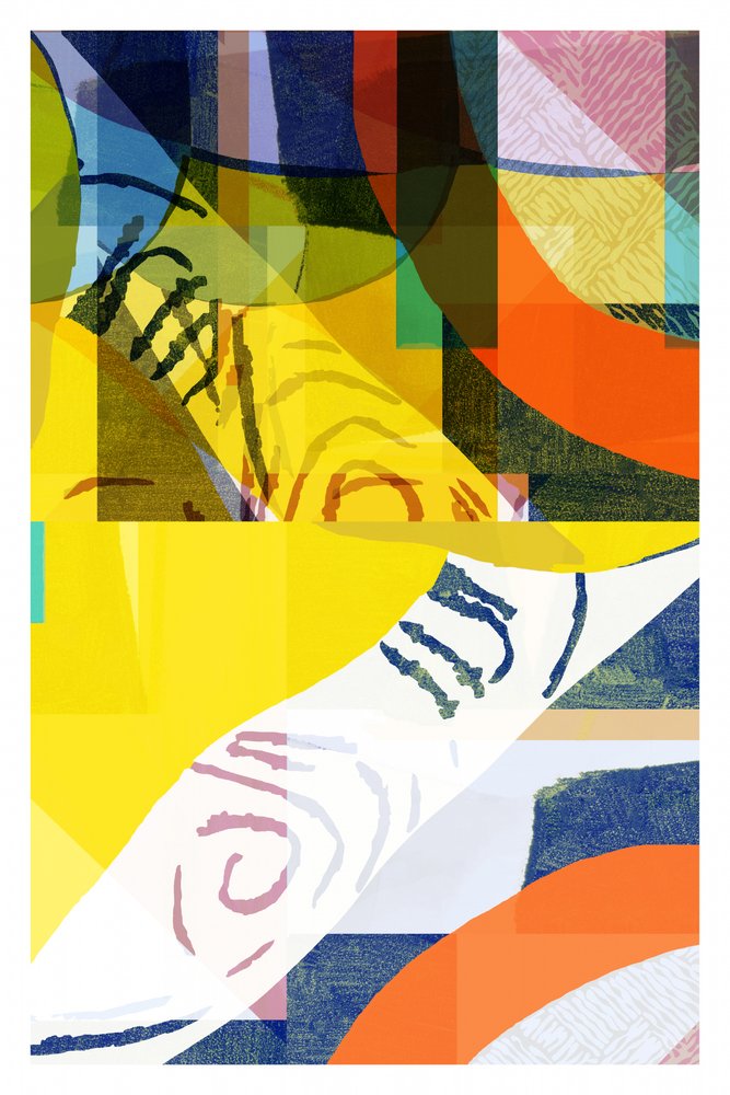 Levendige abstracte vormen door cartissi