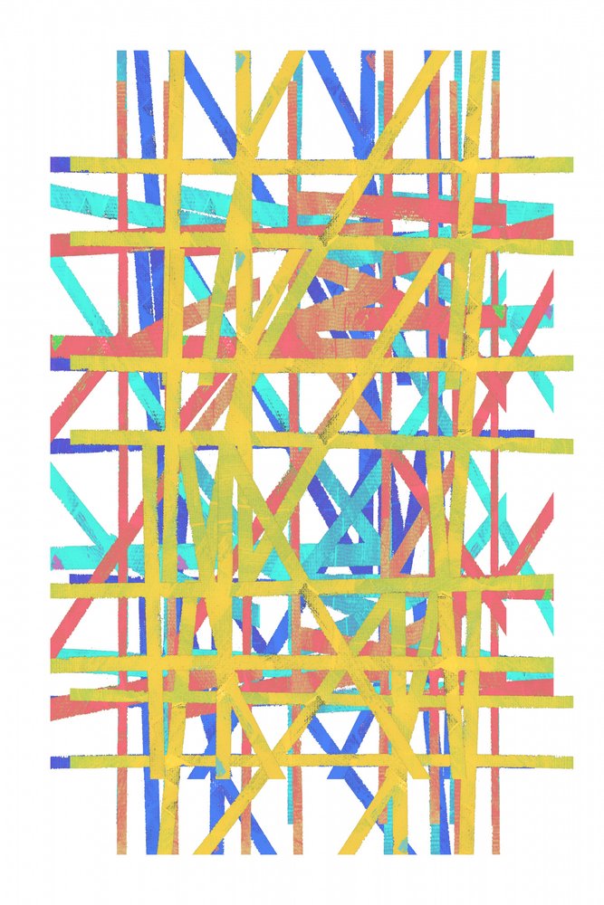 Levendig geometrisch raster door cartissi