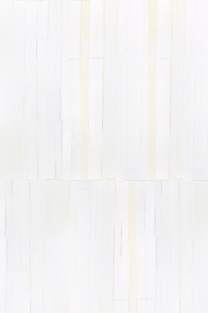 Witte verticale abstractie door cartissi