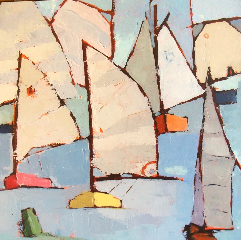 Rustig, abstract zeilen door phyllis adams