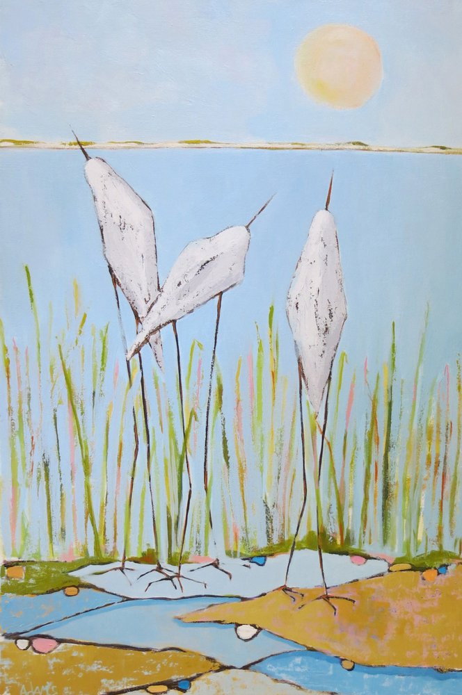 Rustige moerasvogels door phyllis adams