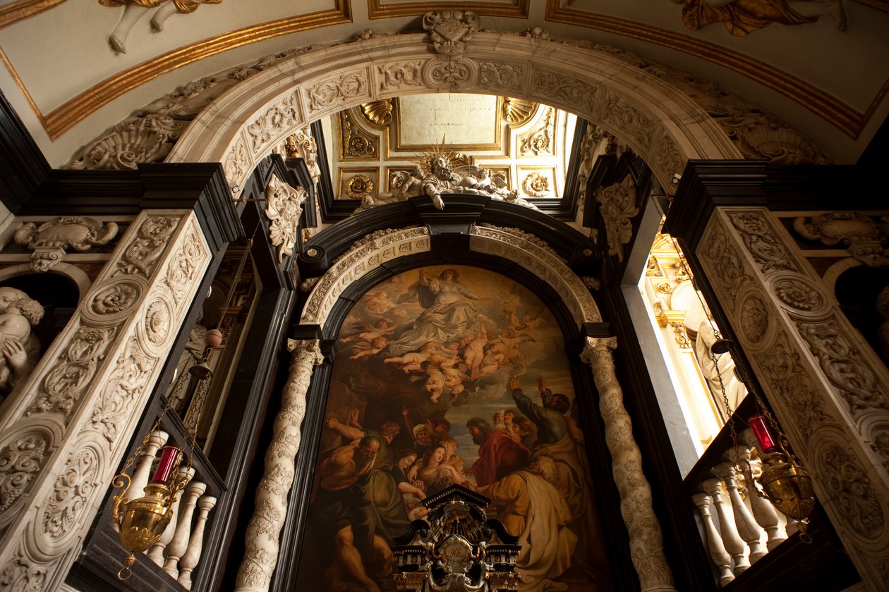 Detail van de Mariakapel, St. Charles Borromeo kerk door Unknown
