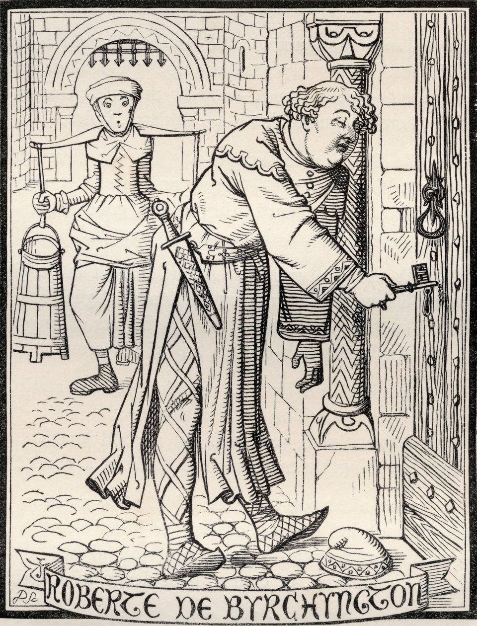 Roberte de Byrchyngton, illustratie voor het gedicht 