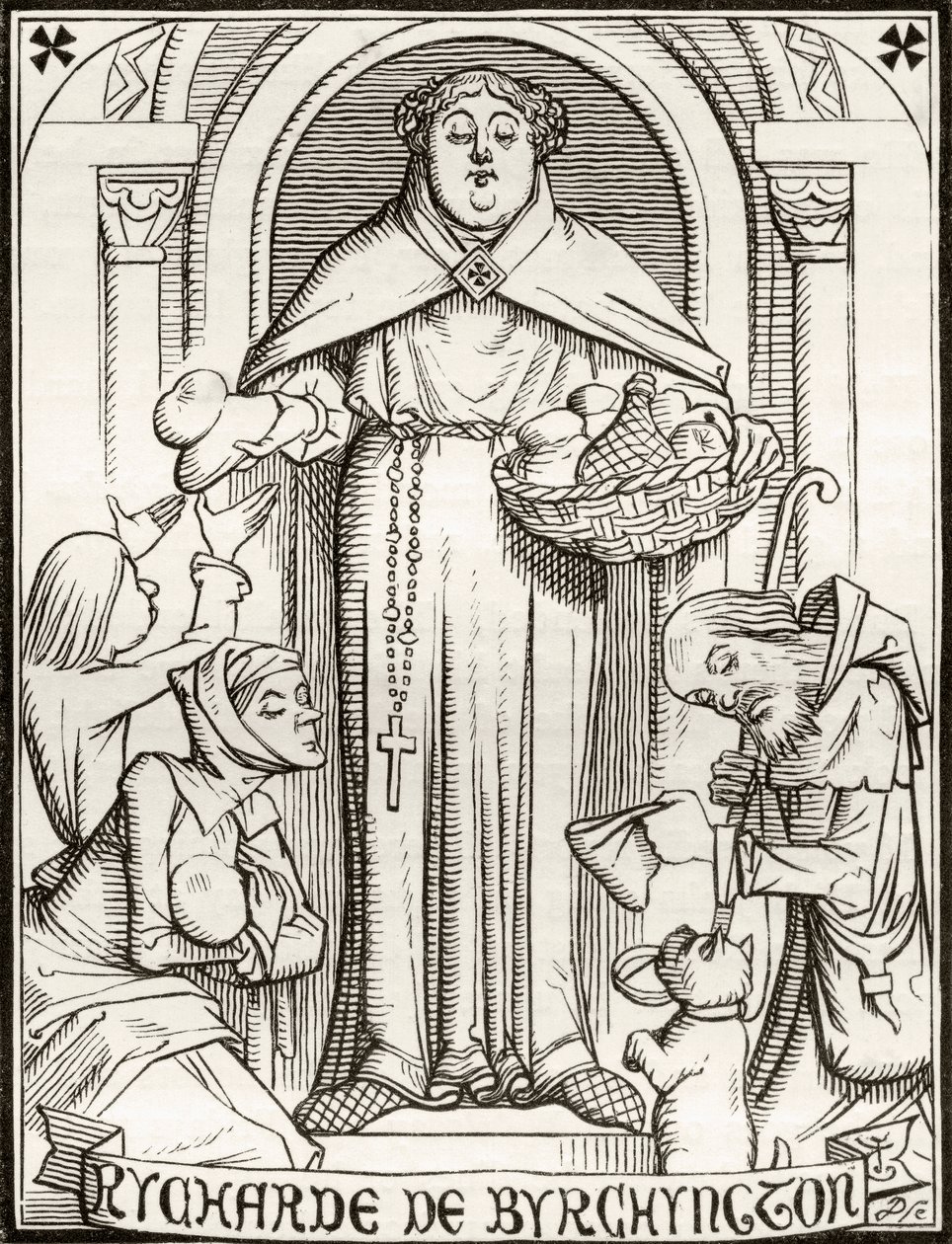 Rycharde de Byrchyngton, illustratie voor het gedicht 