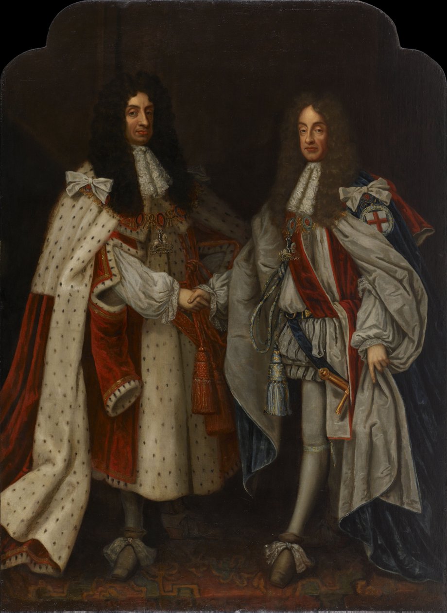 Portret van Charles II & James II door Anonymous
