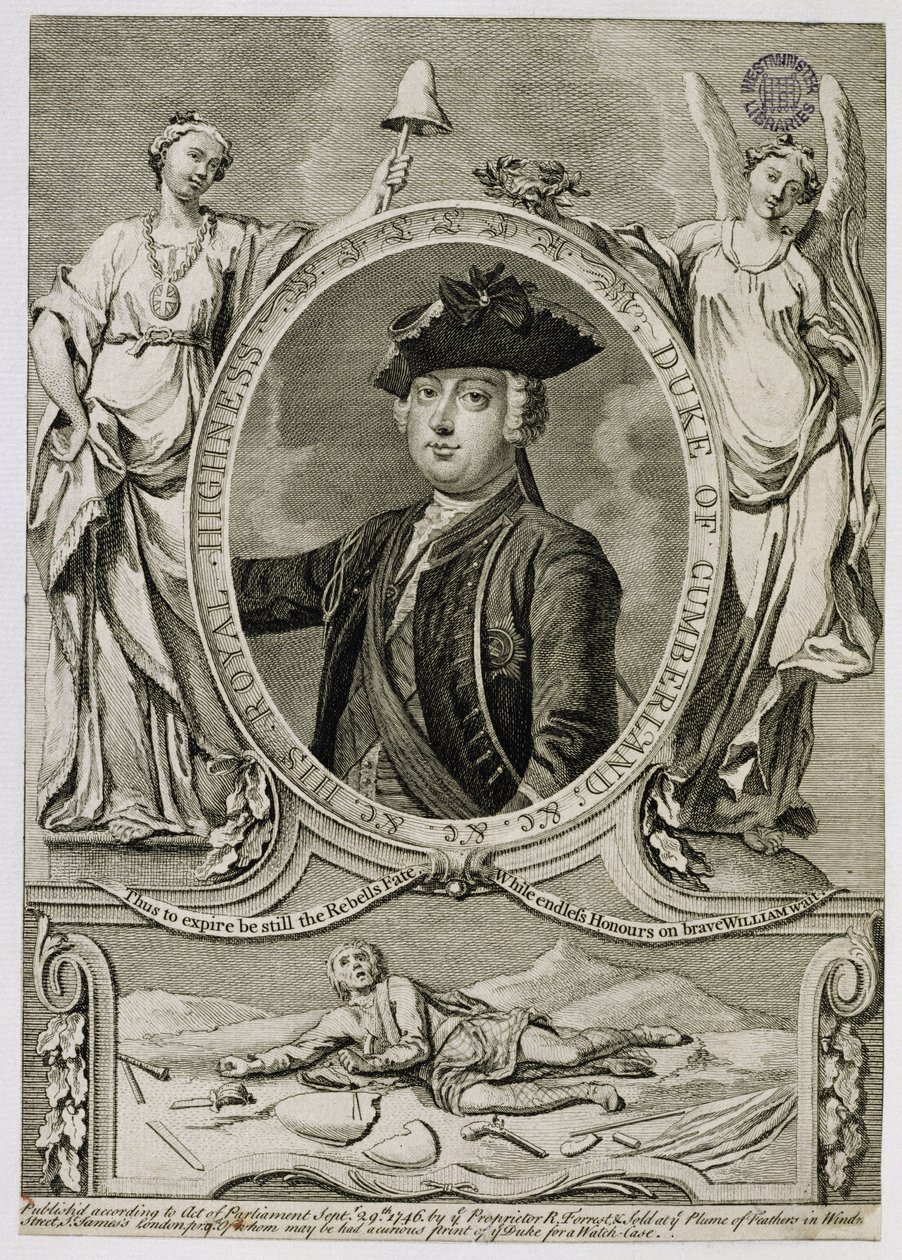 William Augustus, Hertog van Cumberland, 1746 door English School