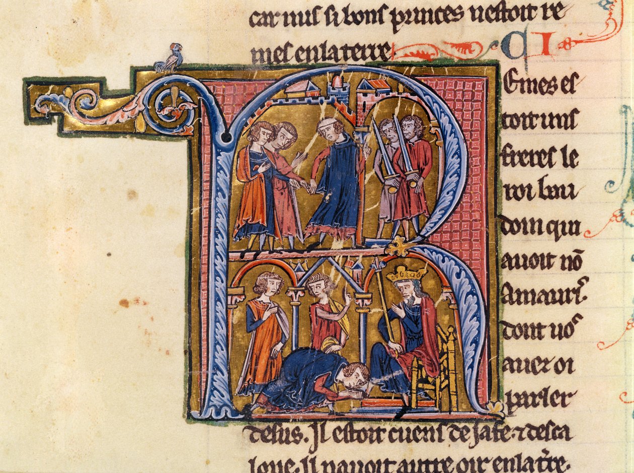 Ms Fr 9081 fol.245v Geïllustreerde initiaal 