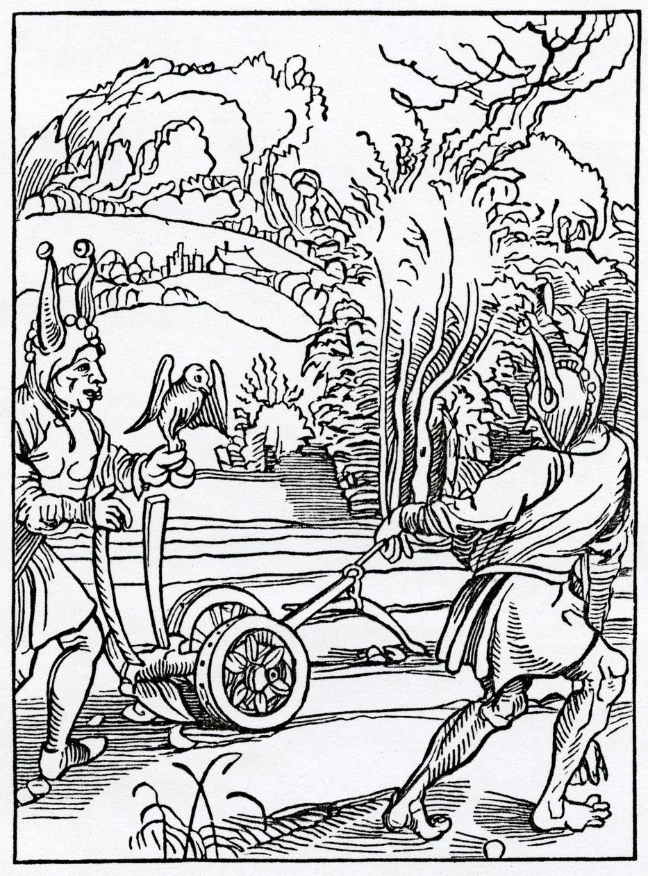 Van hem die geen goede raad wil volgen, illustratie uit Alexander Barclay