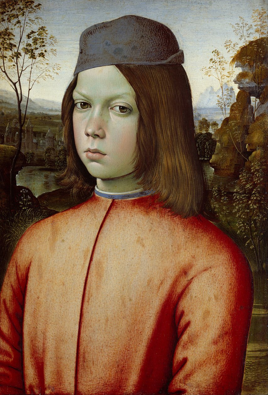 Portret van een Jongen door   Pinturicchio