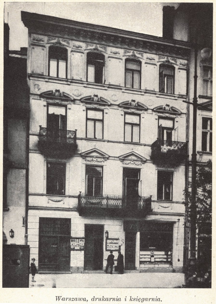 Pallottine Uitgeverij (Wydawnictwo Księży Pallotynów) op 71 Krakowskie Przedmieście straat Warschau, Polen voor de Tweede Wereldoorlog door Unknown