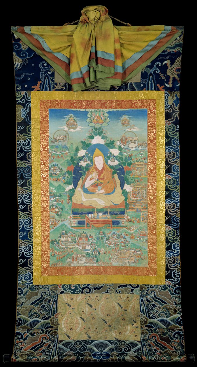 De afdaling van de Vijfde Dalai Lama uit de Pure Landen door Unknown