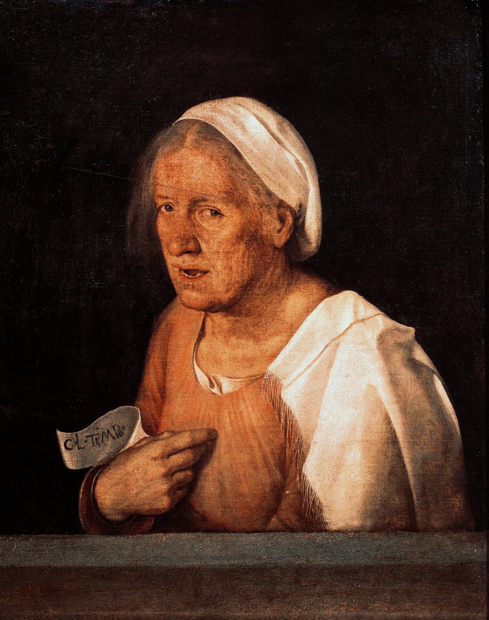 La Vecchia (De Oude Vrouw) door Giorgione