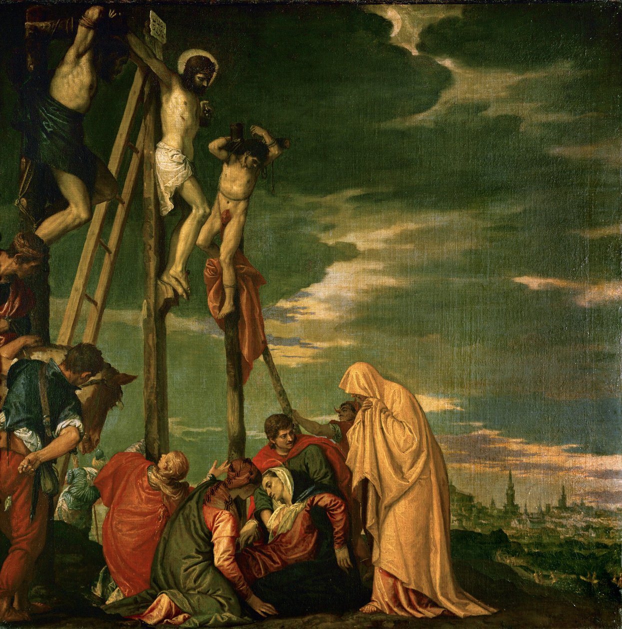 Christus op de berg Golgota ... door (1528 88) Veronese
