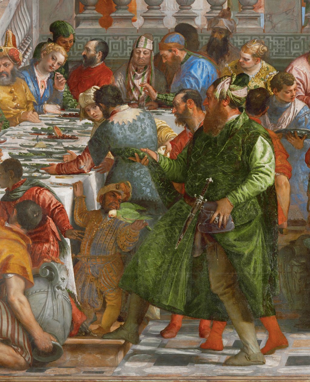 De bruiloft in Kana ... door (1528 88) Veronese