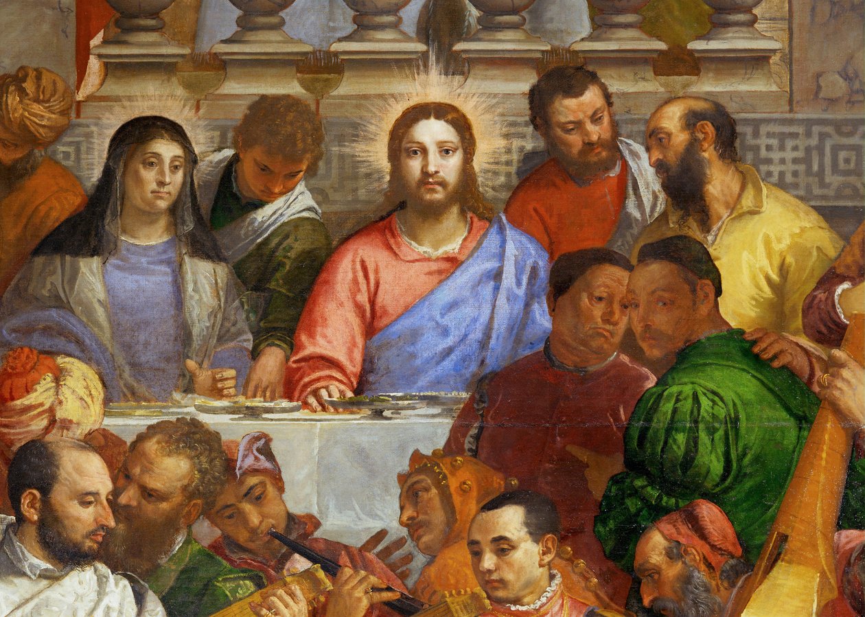 De bruiloft in Kana ... door (1528-88) Veronese