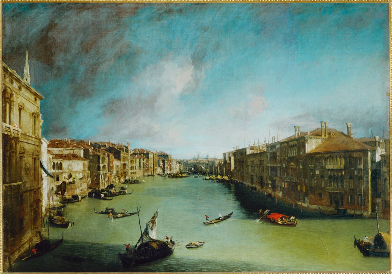 Canal Grande, Venetië (schilderij op doek) door (1697-1768) Canaletto