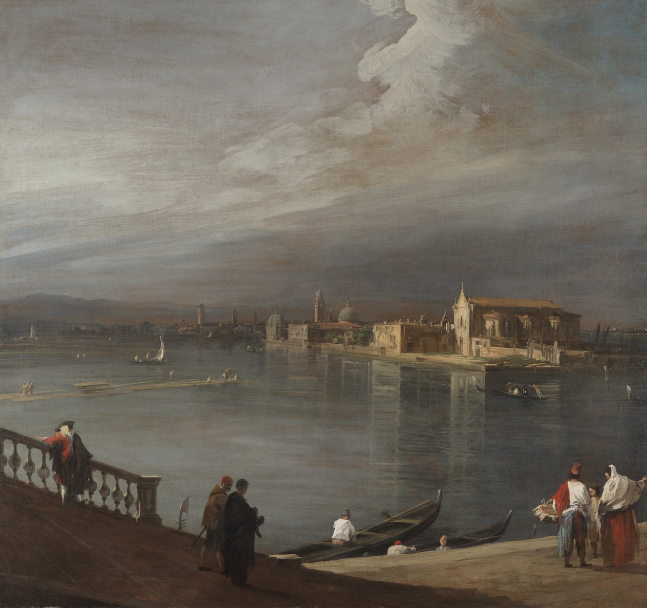 San Cristoforo, San Michele, en Murano vanaf de Fondamenta Nuove, Venetië door Canaletto