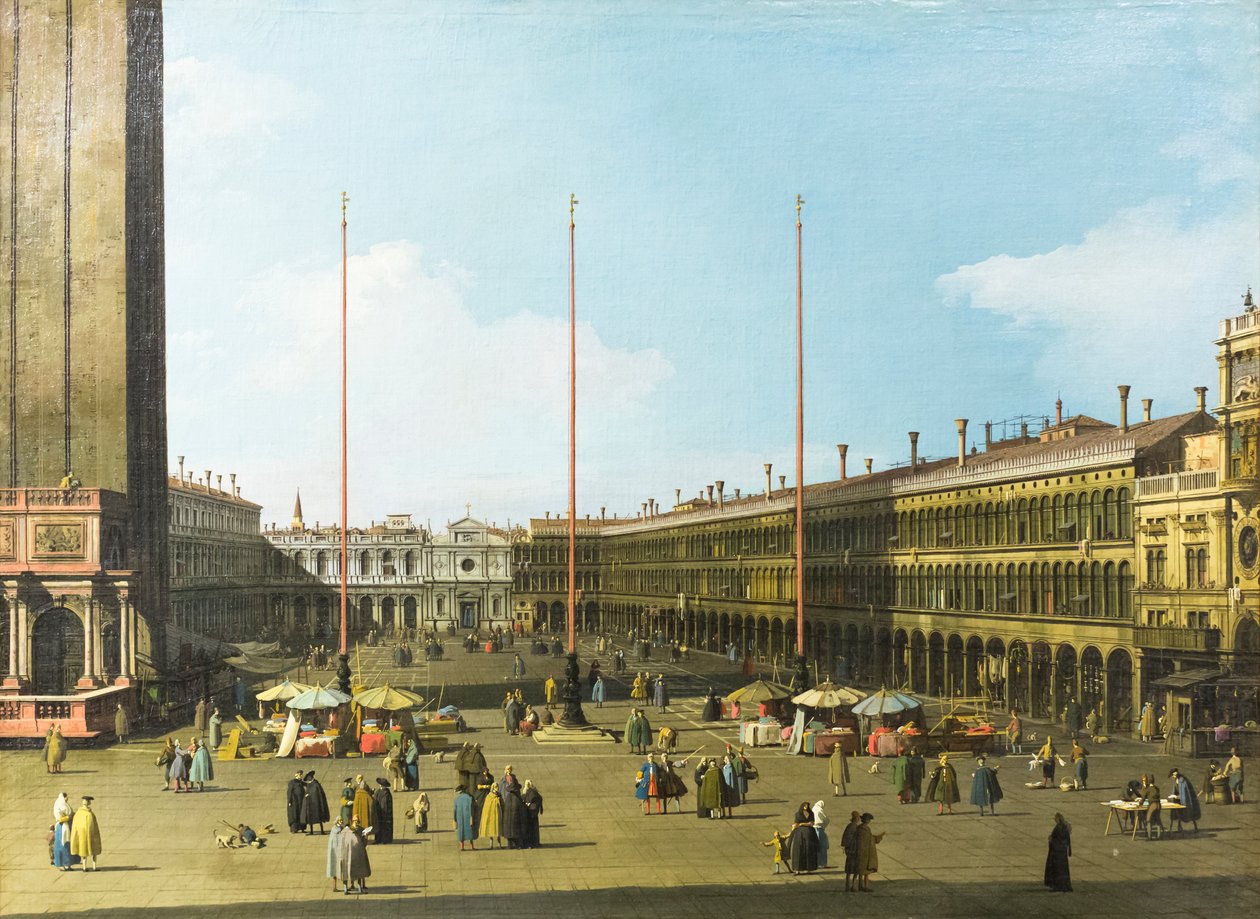 Venetië, uitzicht op Piazza San Marco met de Procuratie door (1697 1768) Canaletto