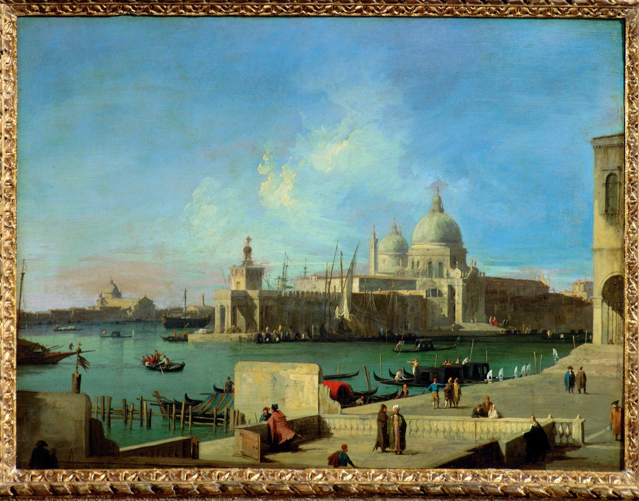 Zicht op de Groet vanaf de ingang van het Canal Grande - ... door (1697-1768) Canaletto
