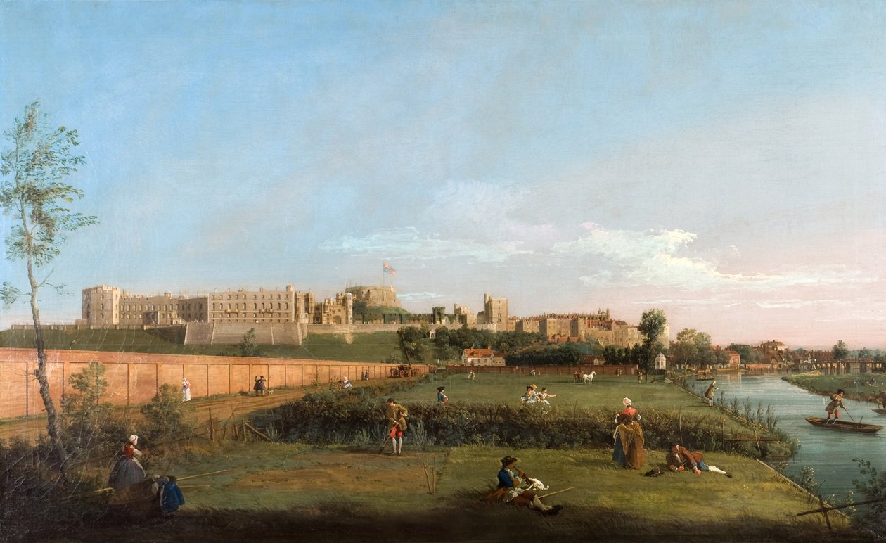 Windsor Castle vanuit het zuidoosten door Canaletto