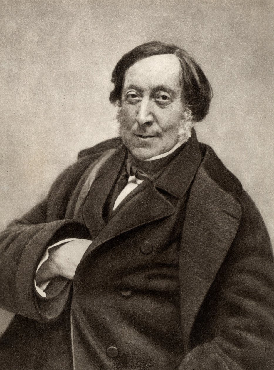 Gioachino (Antonio) Rossini (1792-1868) Italiaanse componist. Van een foto door Nadar, pseudoniem van Gaspard-Felix Tournachon (1820-1910) door (1820 1910) Nadar