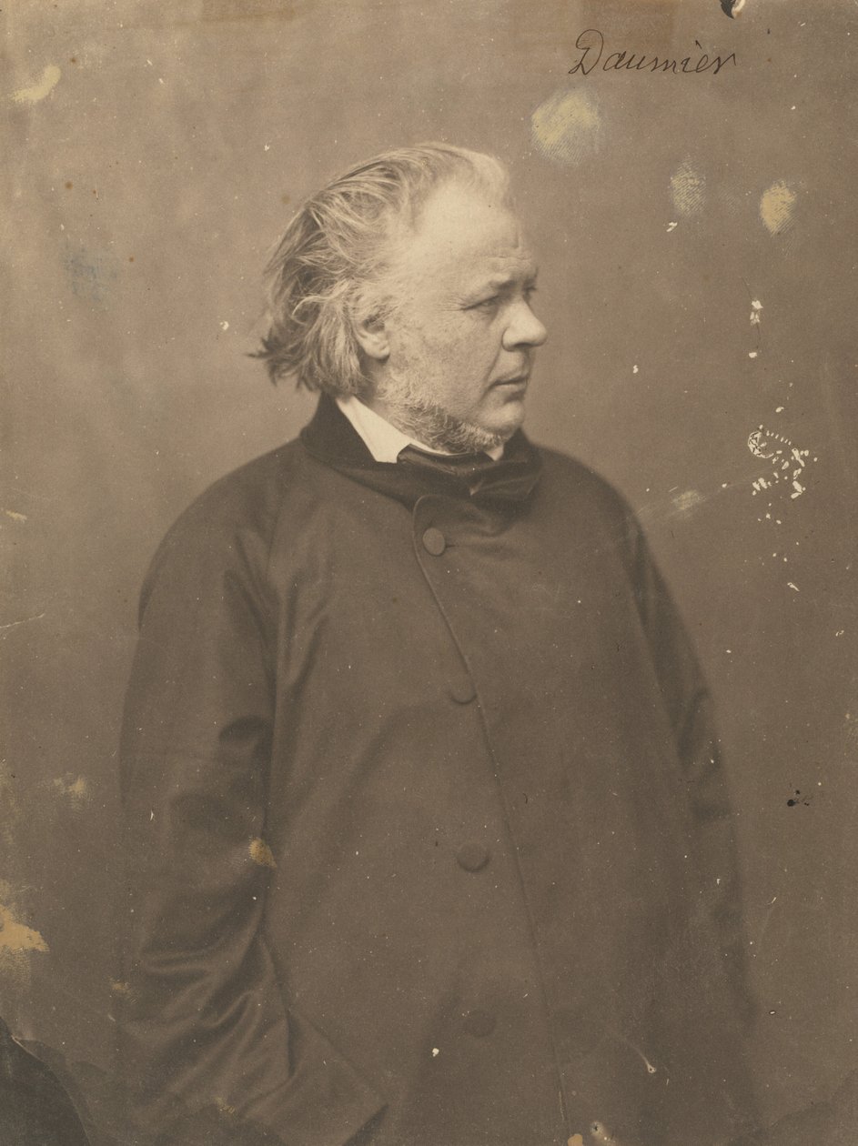 Honoré Daumier,1856/1858 (foto) door (1820-1910) Nadar