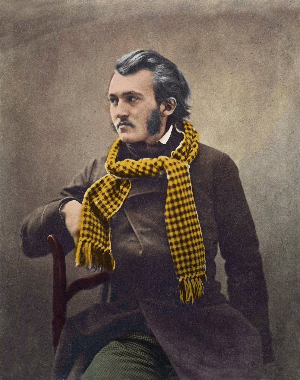 Gustave Doré (1832-1883) door Félix Nadar - later ingekleurd. door Nadar