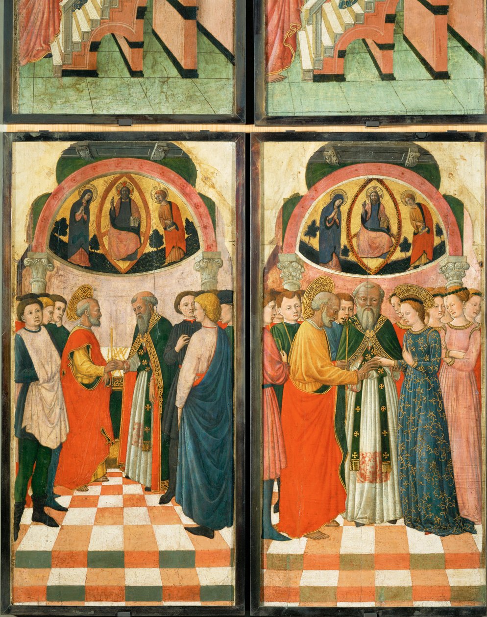 12 scènes uit het leven van de Maagd ... door (active c.1463-c.1490) Master of Wilten