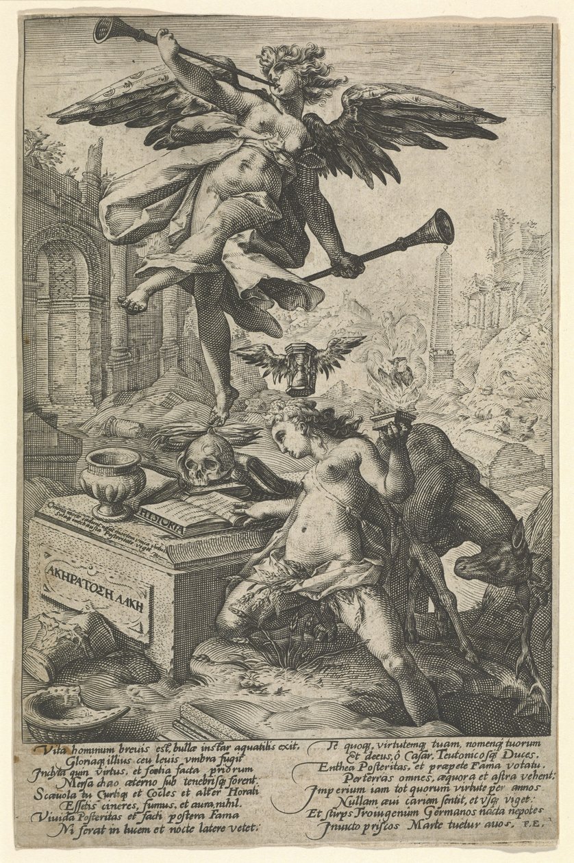 Roem en Geschiedenis, na 1586 door (after) Dutch School