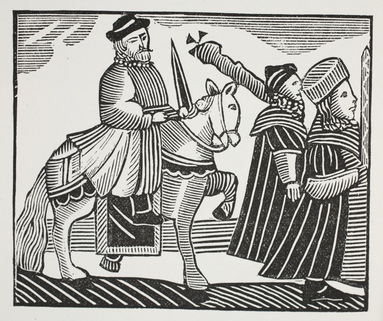 De geschiedenis van Wat Tyler en Jack Straw, illustratie uit 