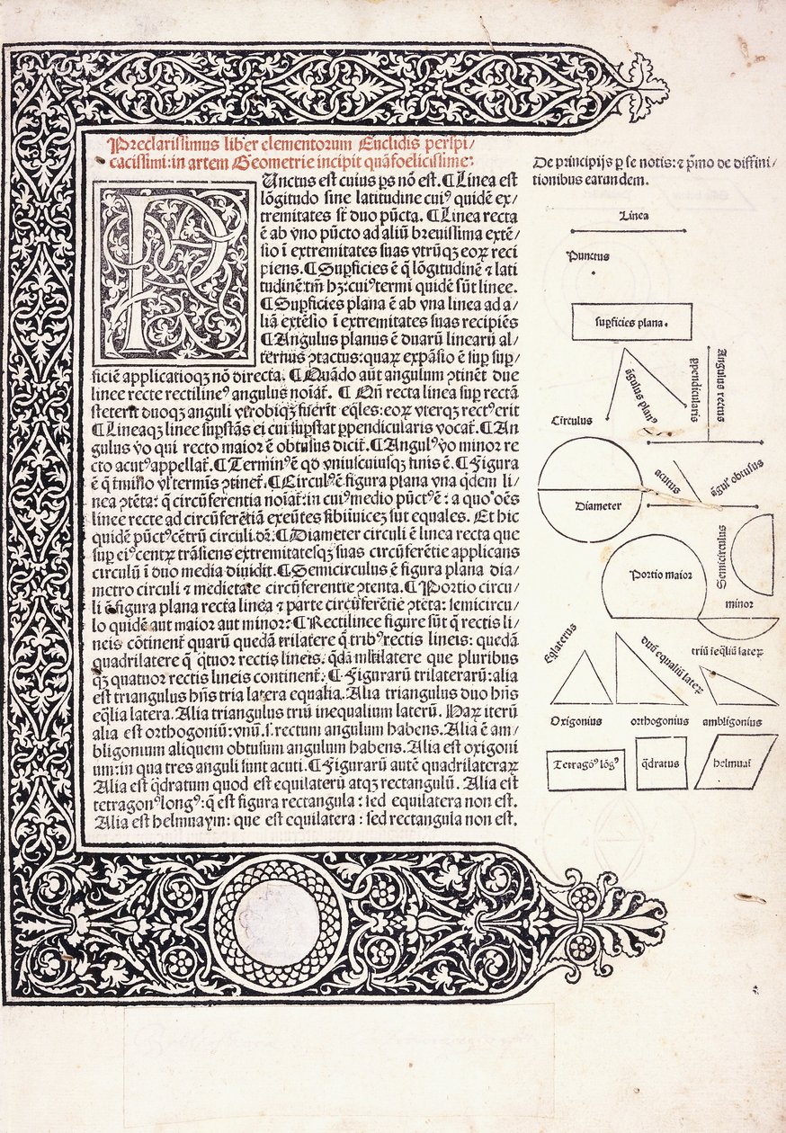Een pagina uit Euclides