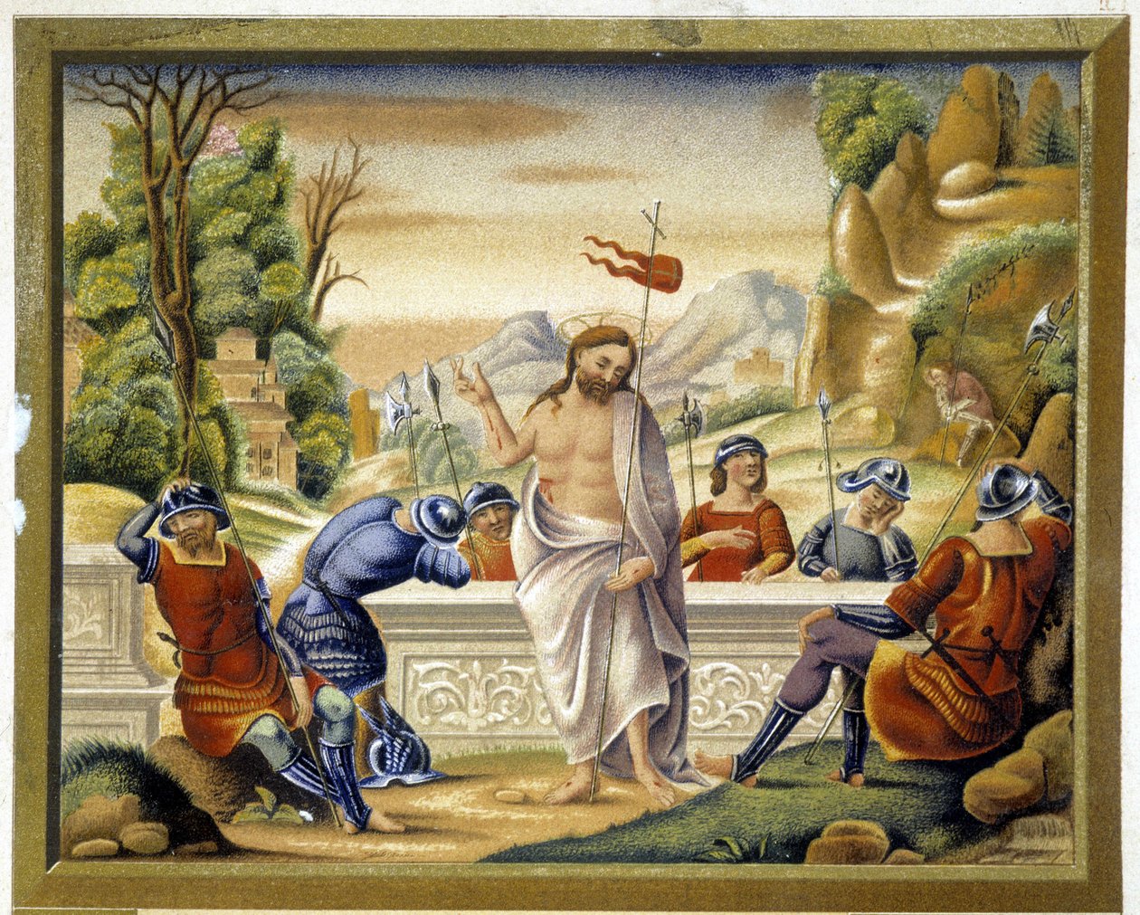 De Opstanding van Christus - Italië, ca. 1500 door (after) Italian School