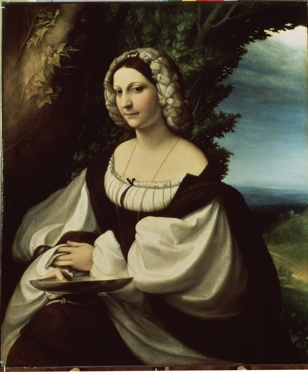 Portret van een dame door (c.1489 1534) Correggio