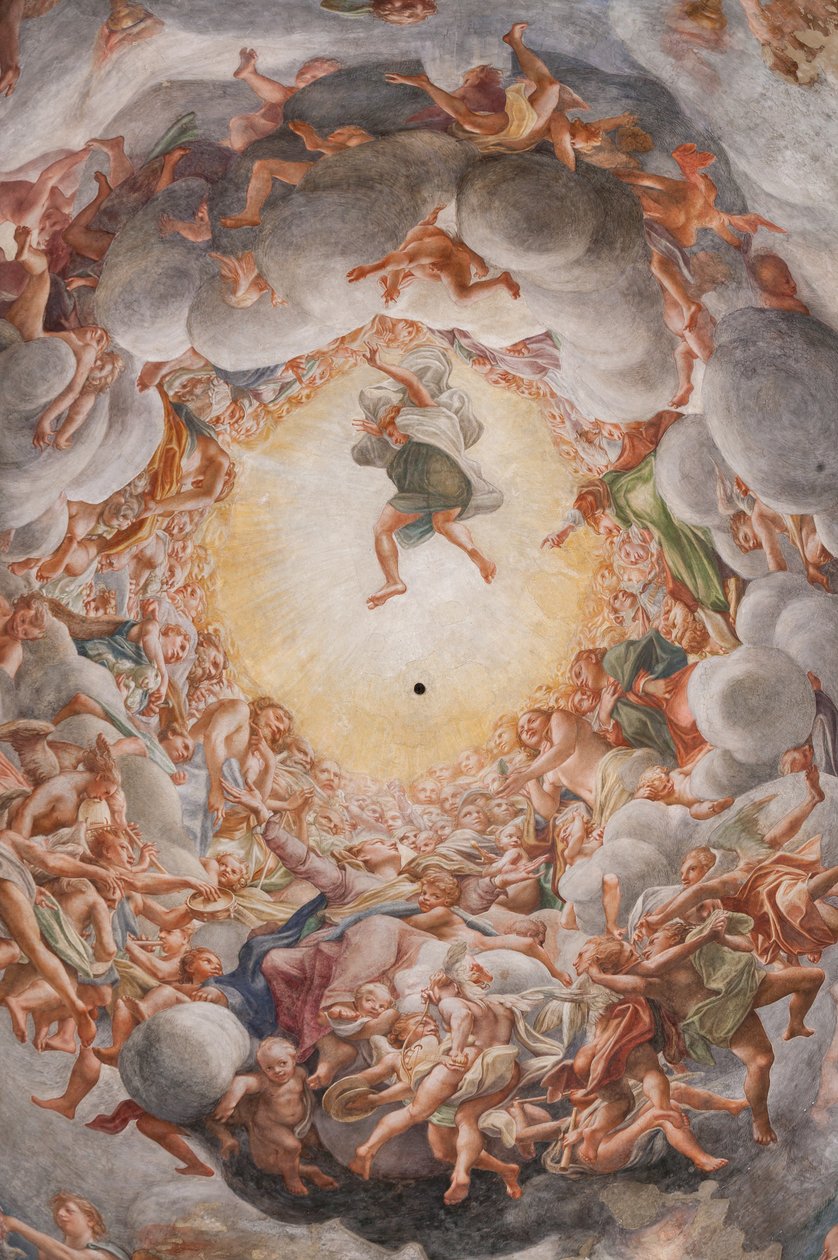 De tenhemelopneming van de Maagd (detail) door (c.1489 1534) Correggio