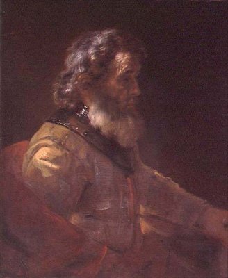 Een oude krijger door (follower of) Rembrandt Harmensz. van Rijn
