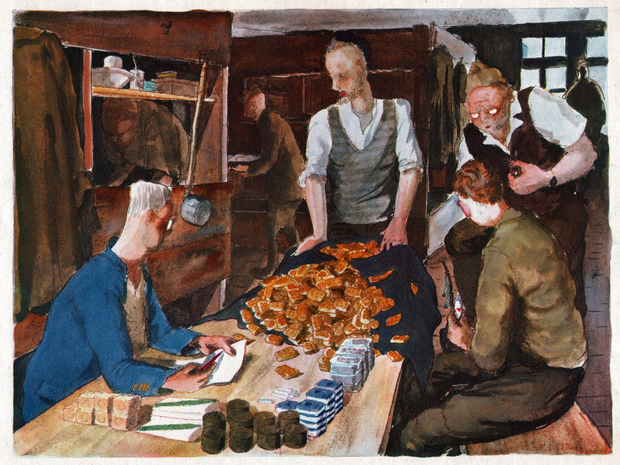 Gevangenenkamp in Duitsland door Unknown