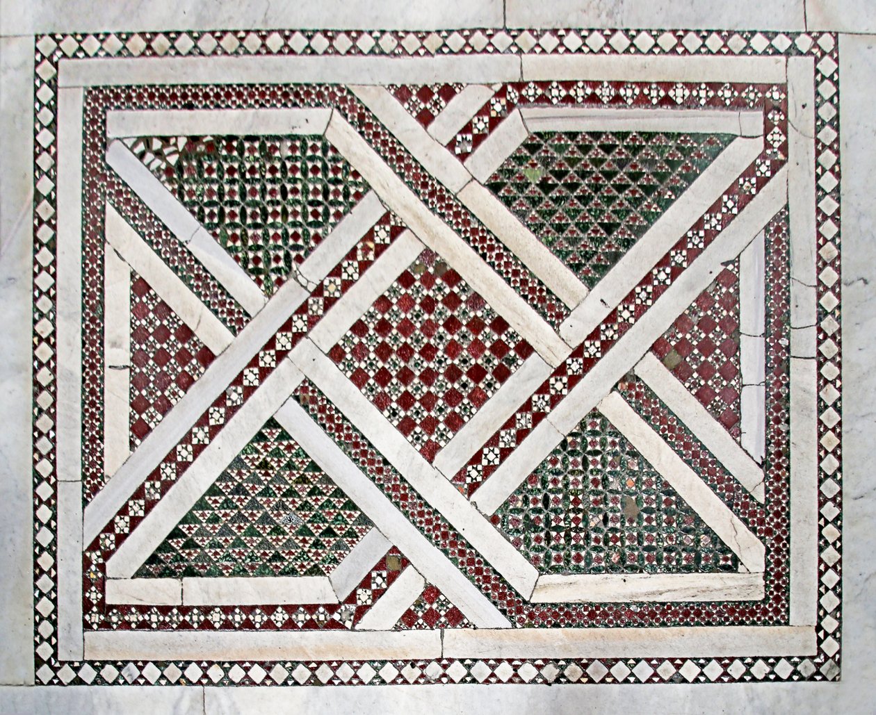 Cosmati-vloer door Unknown