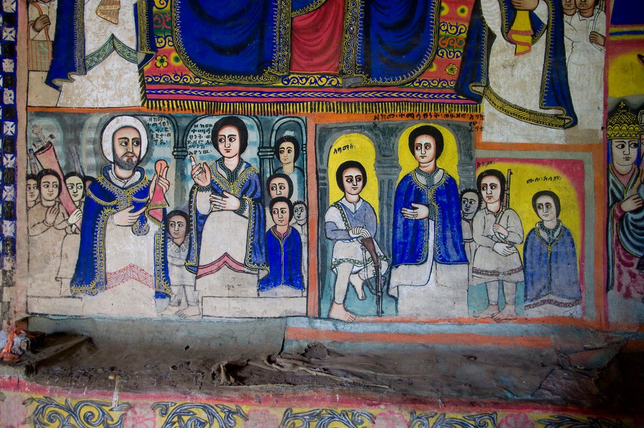 Debre Sina Maryam Kerk, Gorgora, Lake Tana, Ethiopië, Afrika door Unknown