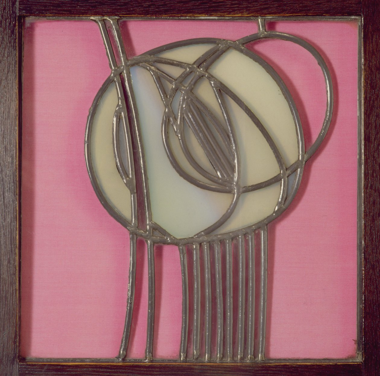 Glasgow School of Art, detail van glas-in-lood roos door Unknown