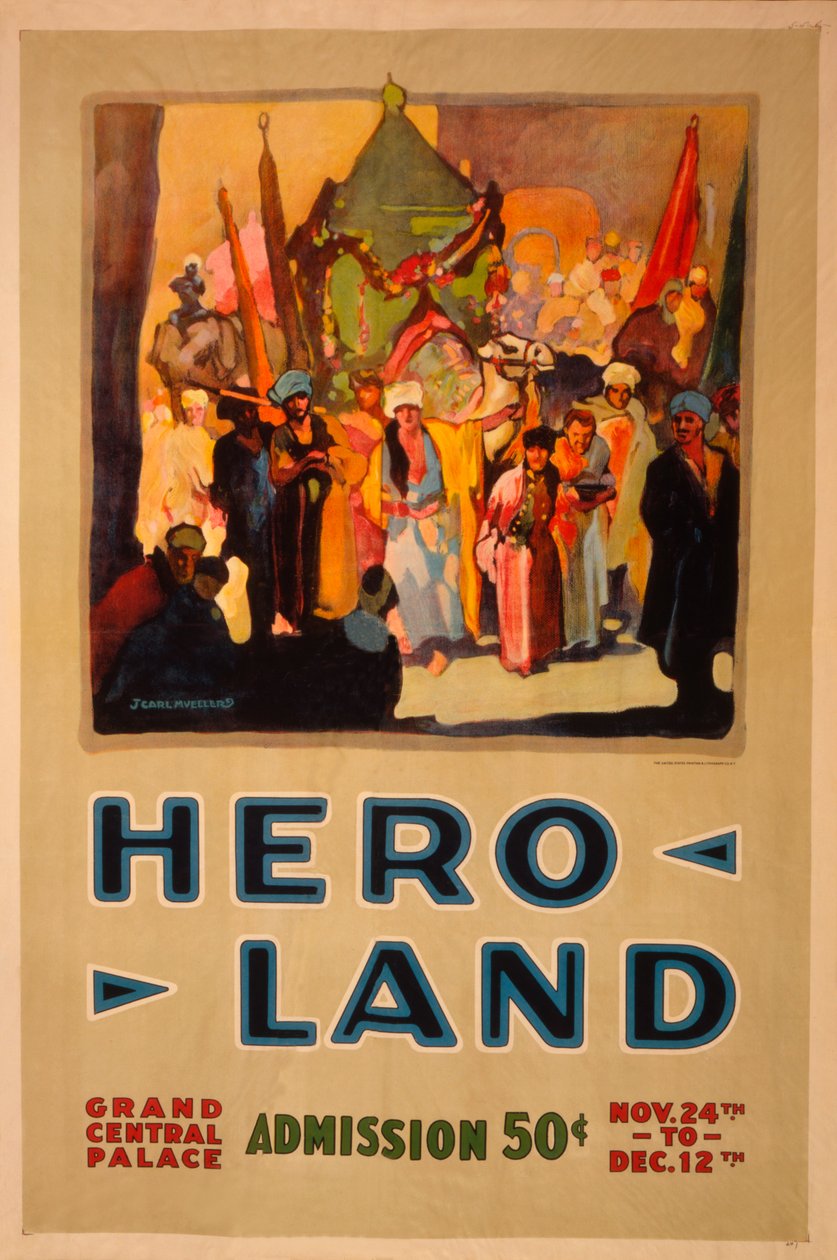 Hero Land Poster door Unknown