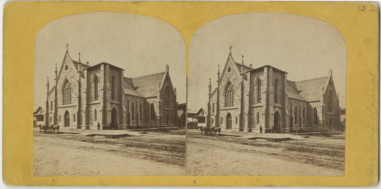 Grace Methodist Episcopal Church, Chicago, ca. 1870 door American Photographer