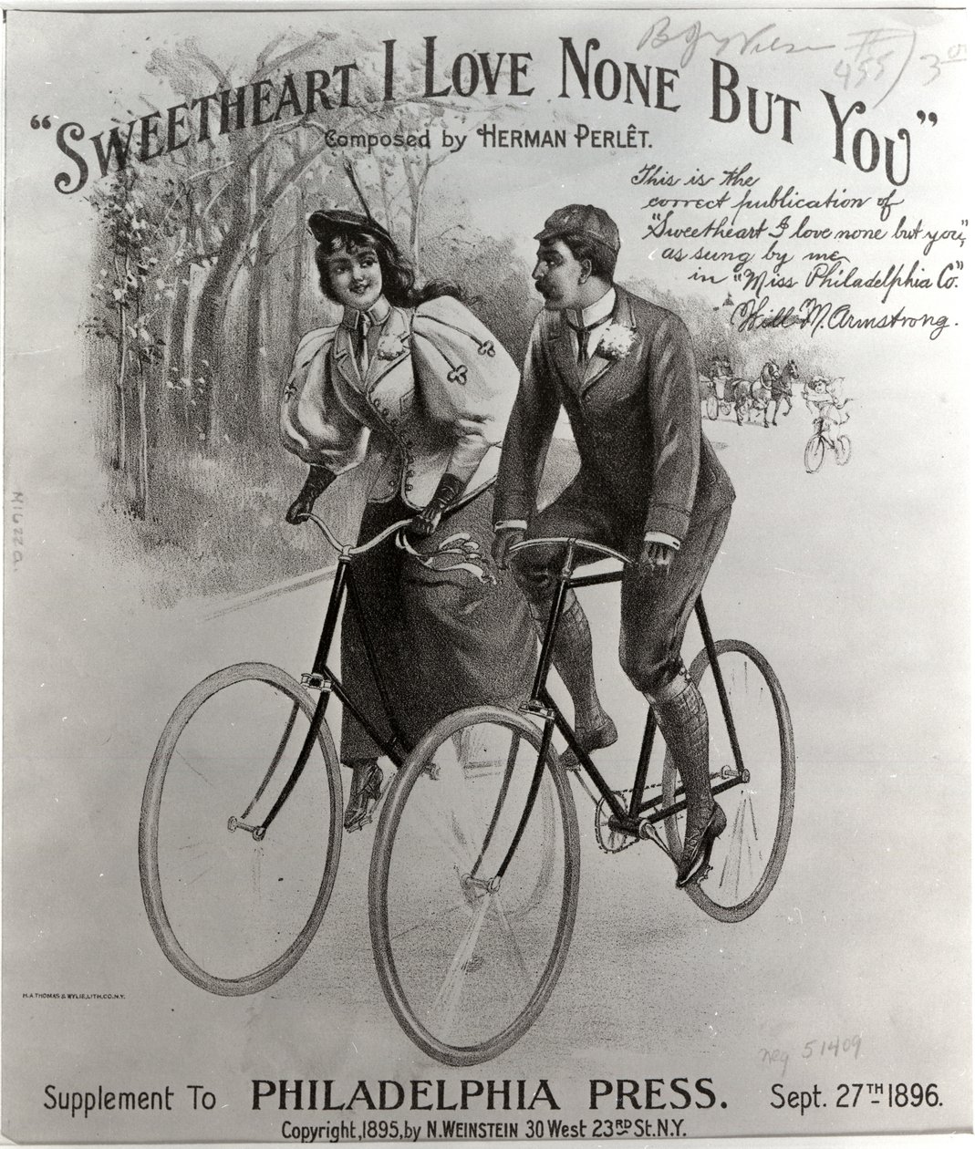 Liefje, ik hou alleen van jou [bladmuziekomslag], 1896 door American School