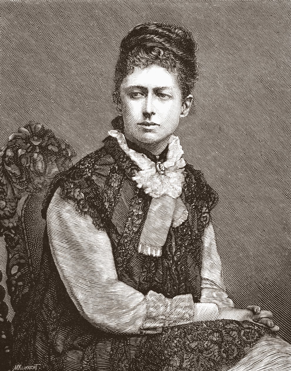 Elizabeth Southerden Thompson, uit The Magazine of Art, gepubliceerd 1878 door English School