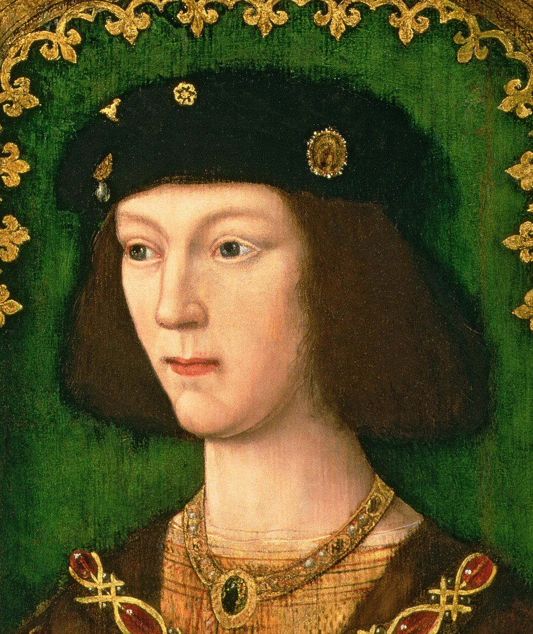Portret van Hendrik VIII (1491-1547), ca. 1509 (detail) door English School