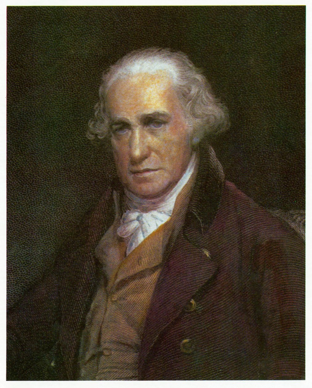 Portret van James Watt, ca. 1788 door English School